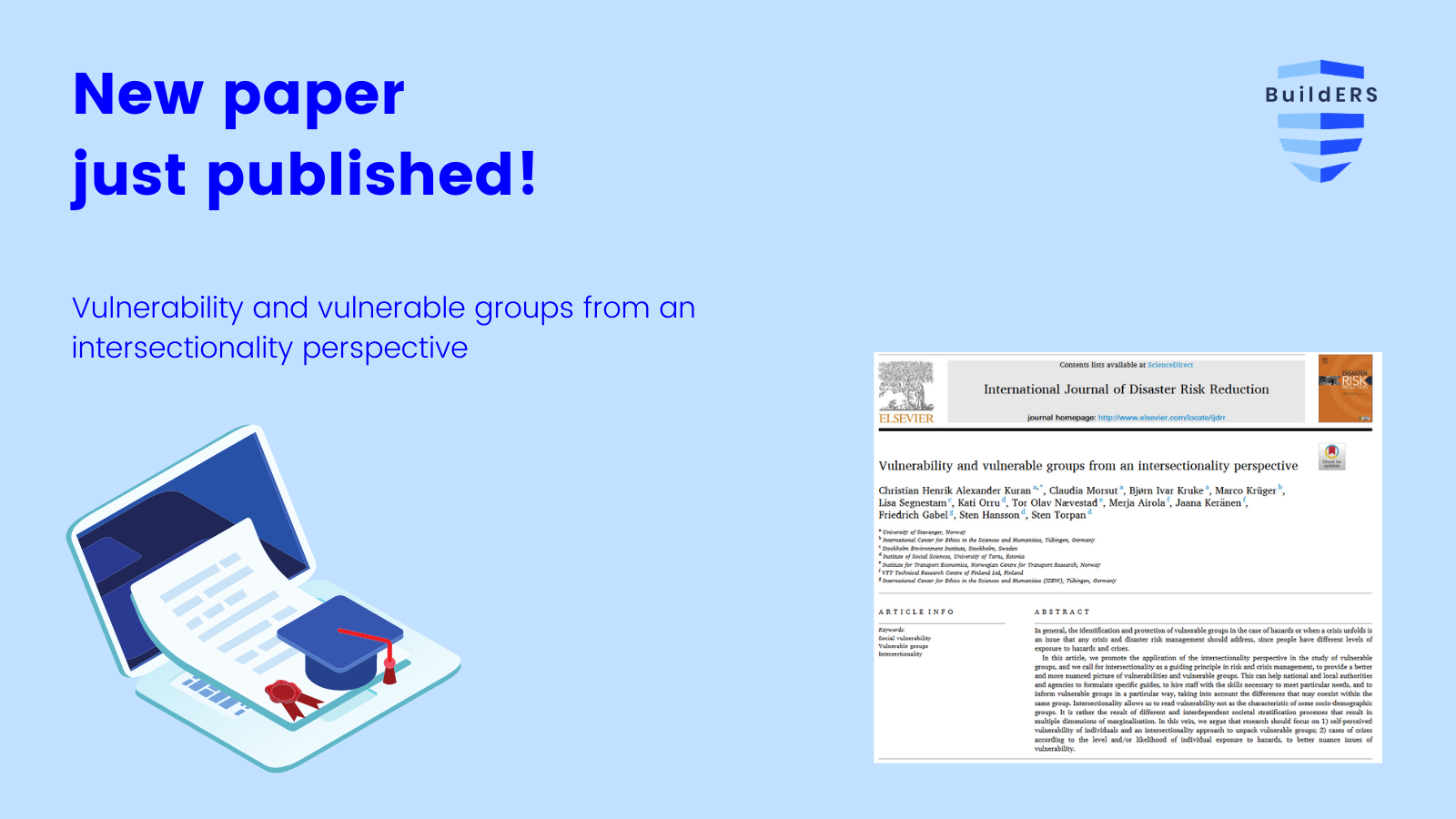 New publication: Vulnerability and vulnerable groups from an intersectionality perspective